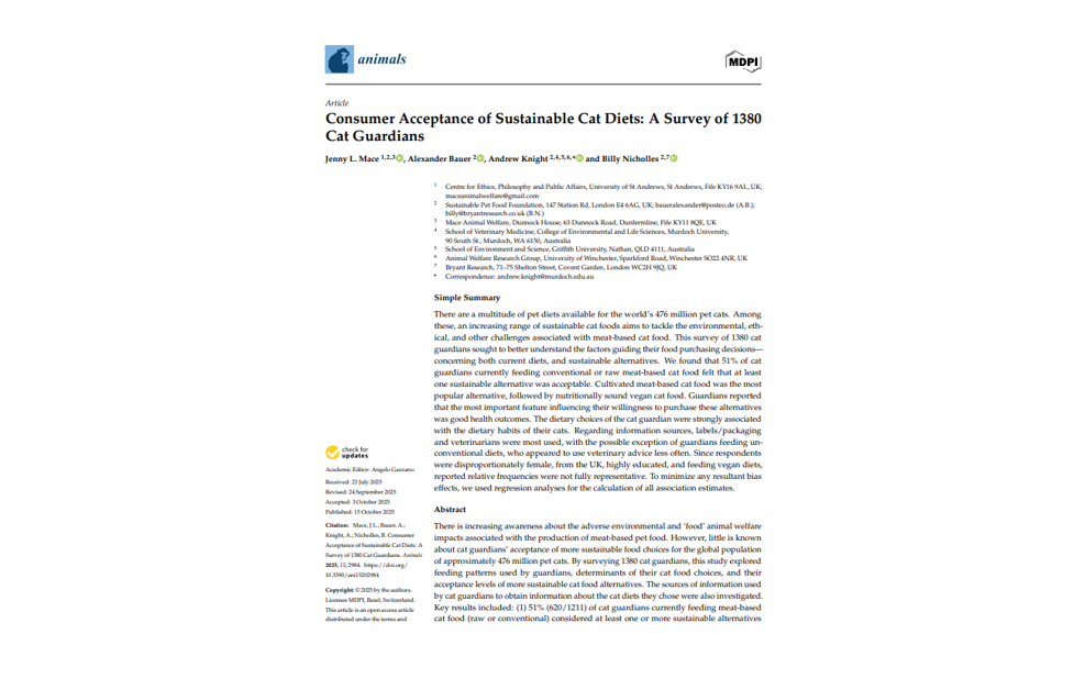 Cat Food Mace et al 2025