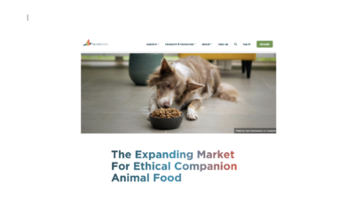 Article: sustainable pet food