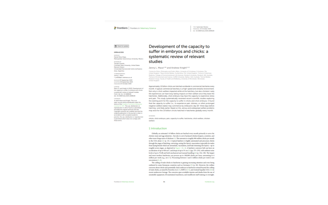 Article: chicks and embryos